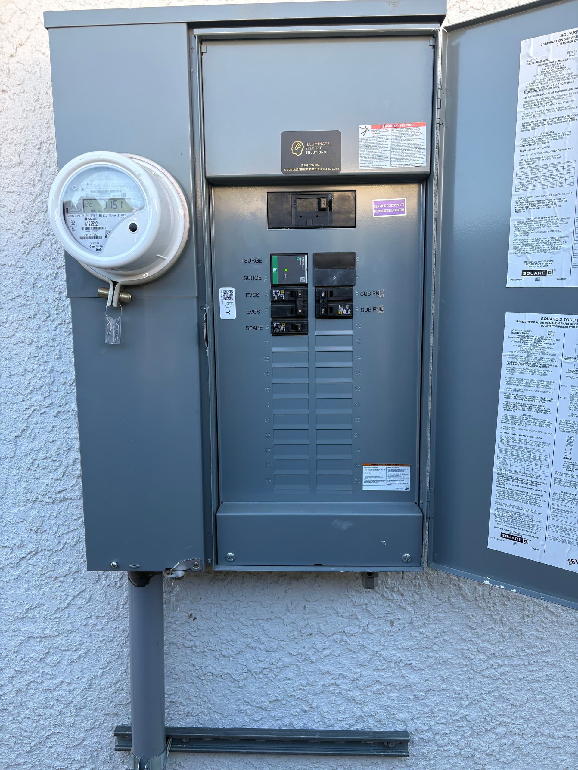 200-Amp Panel Upgrade and Relocation in Elk Grove image