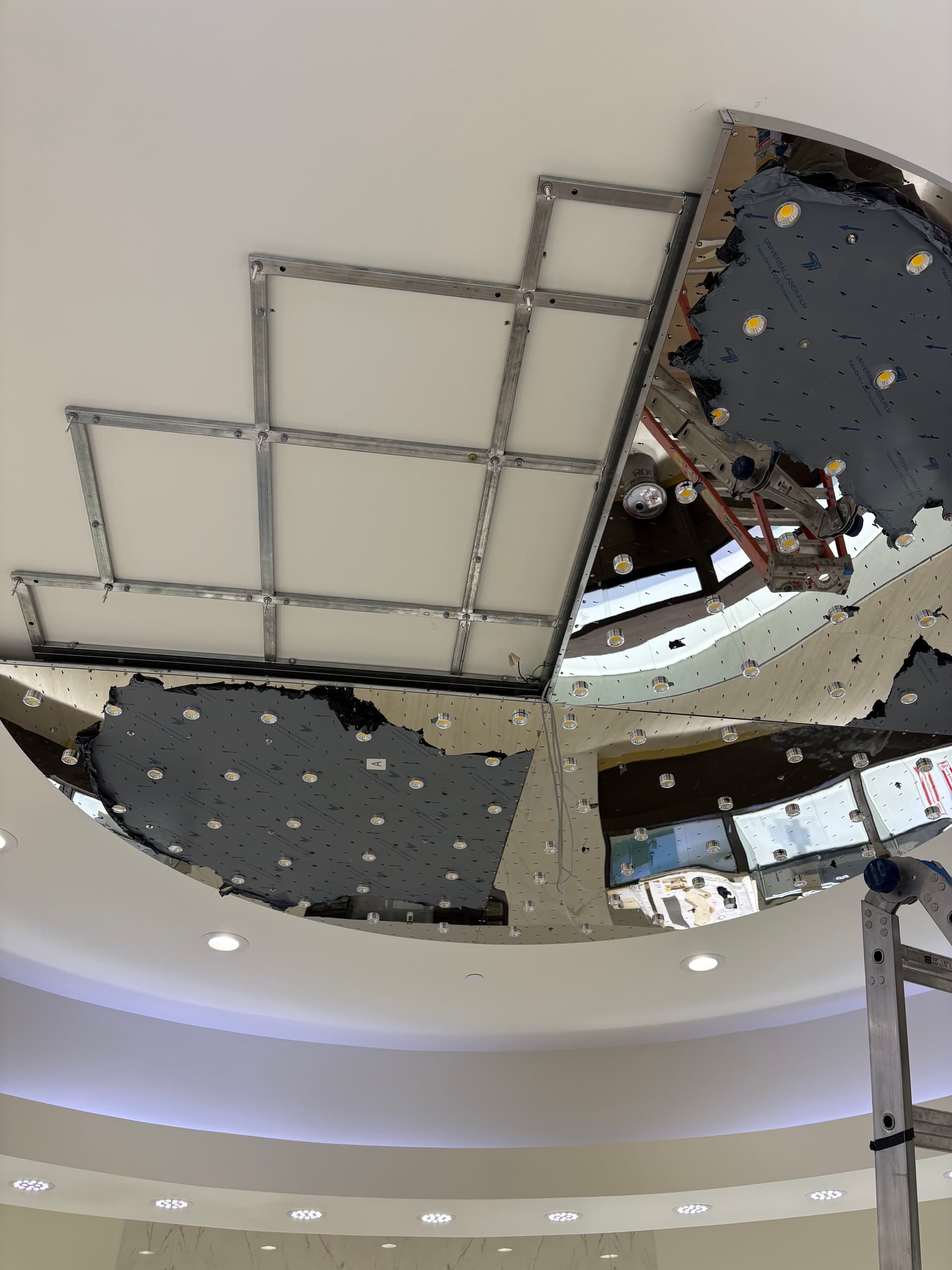 Gallery photos for 8-Foot Chandelier Installation at Sharif Jewelers in Elk Grove: Image #3