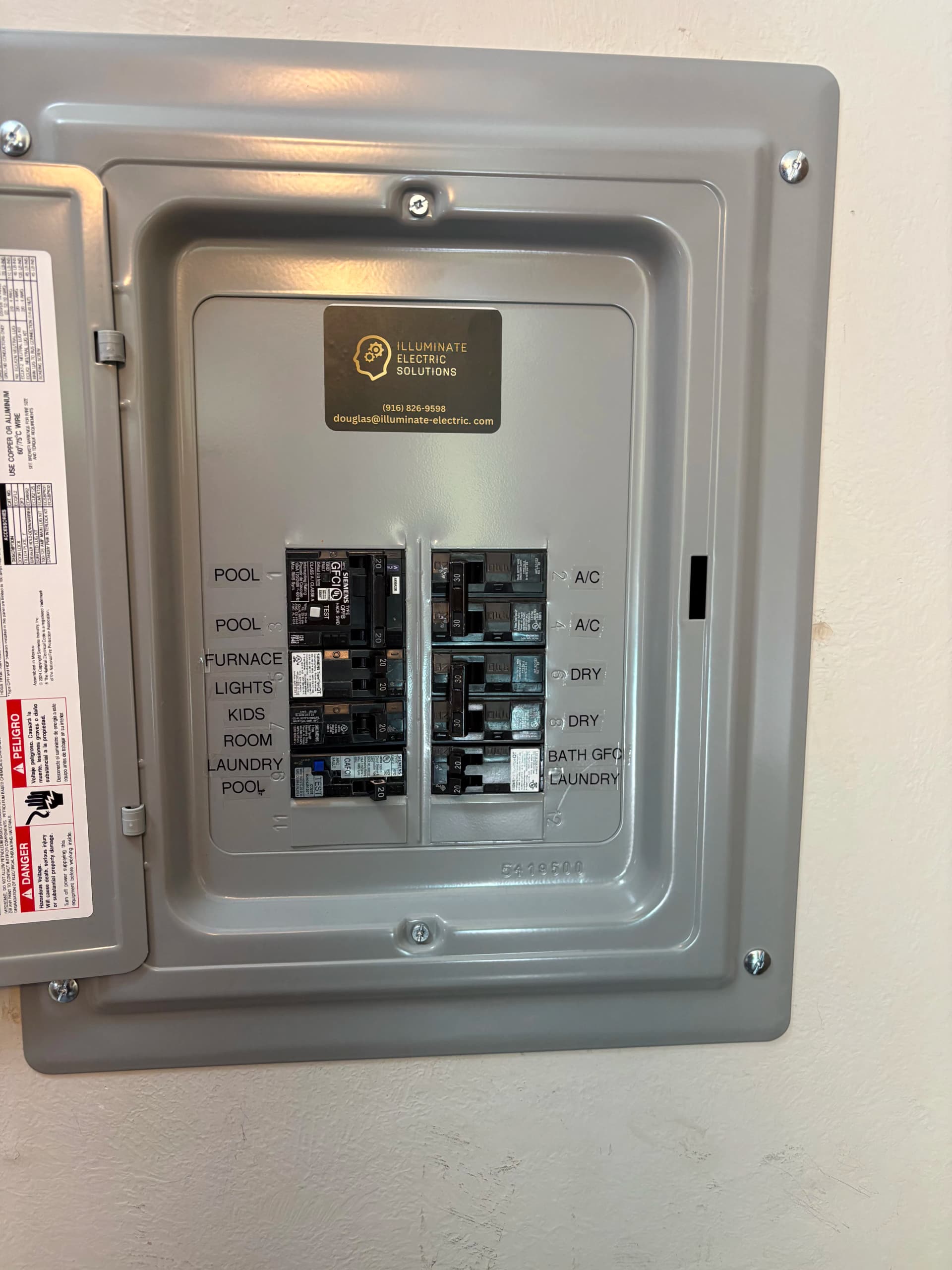 Zinsco Sub Panel Replacement with GFCI Pool Protection image