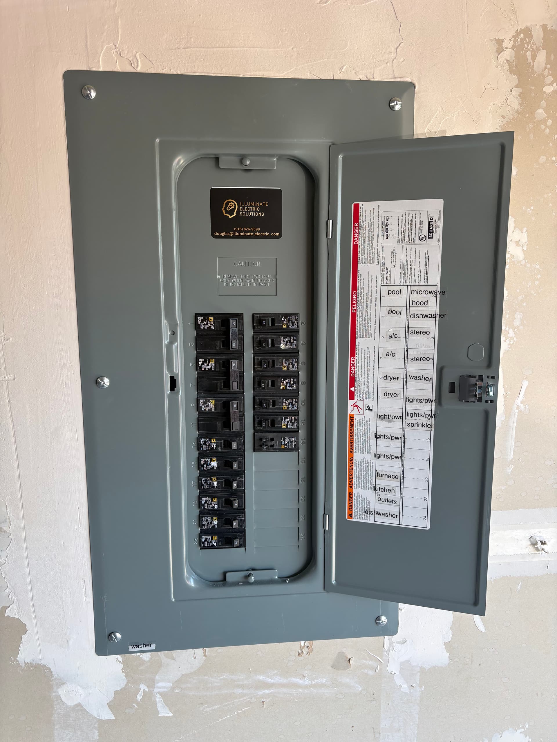 Gallery photos for 200-Amp Panel Upgrade and Relocation in Elk Grove: Image #1