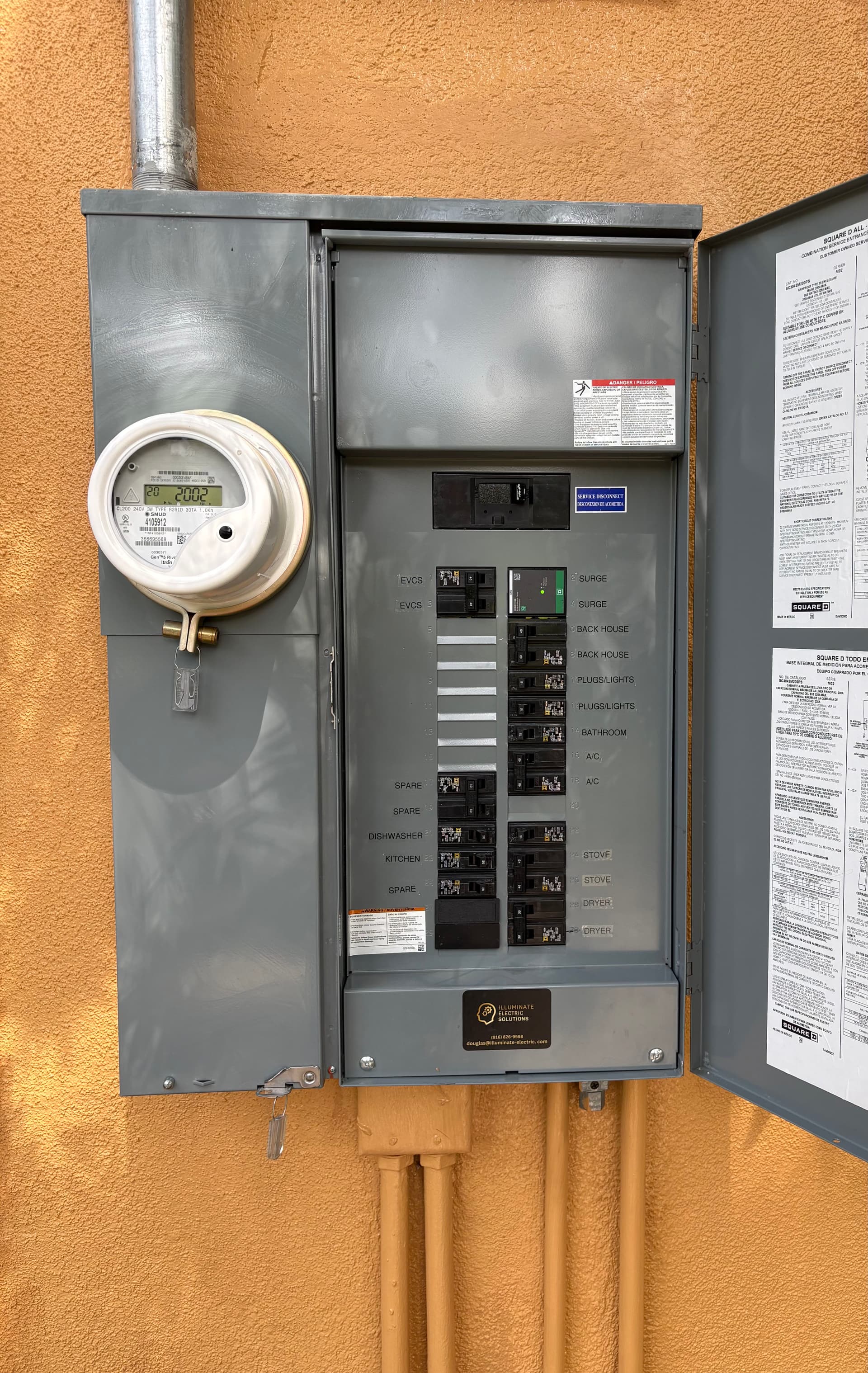 100 Amp Zinsco Panel Upgraded to 200 Amp Service image